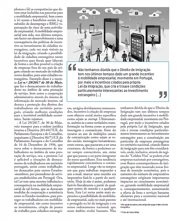 O Direito de Imigração e a Mobilidade Empresarial